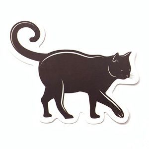Black Cat Vinyl Sticker